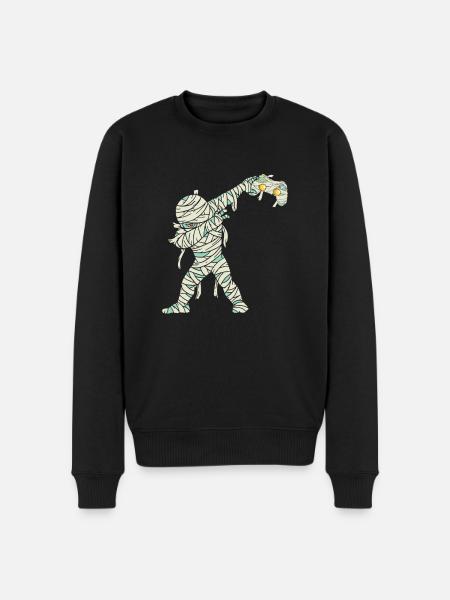 Halloween Dabbing Mummy Gamer - Men's Premium Organic Jumper - black