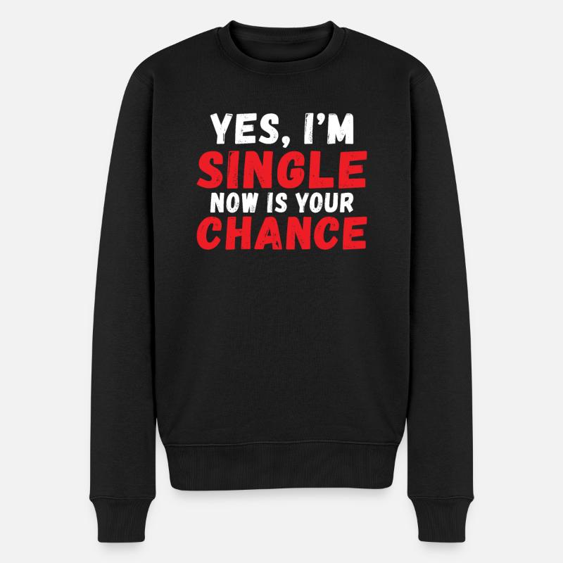 Single Gift - Men's Premium Organic Jumper - black
