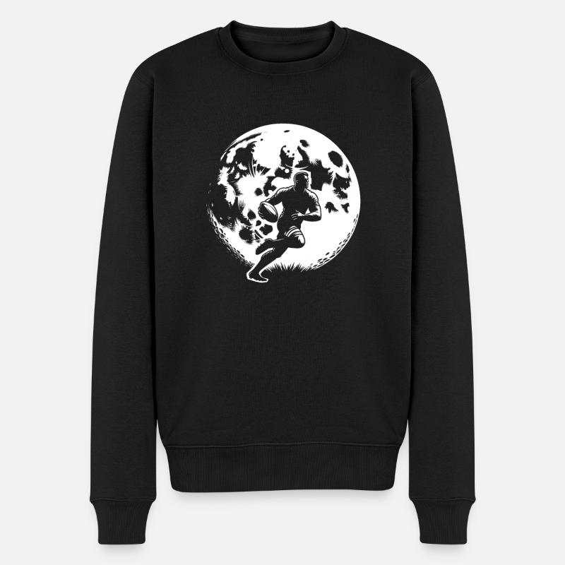 Lune de rugby - Pull Premium bio Homme - noir
