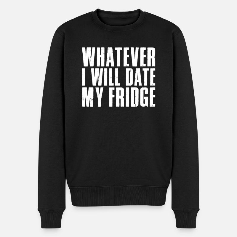 Single Gift - Männer Premium Bio Pullover - Schwarz