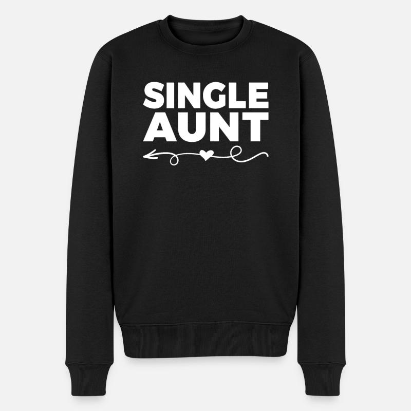 Single Gift - Männer Premium Bio Pullover - Schwarz
