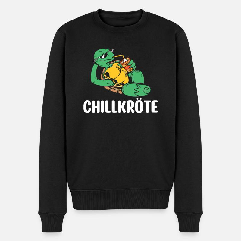 Chill Crapaud Détente & Humour Design - Pull Premium bio Homme - noir