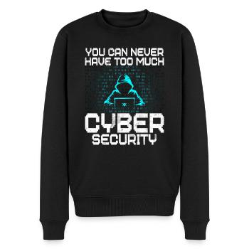 Piratage informatique en cybersécurité - Pull Premium bio Homme - noir - Devant - Nico (187cm)