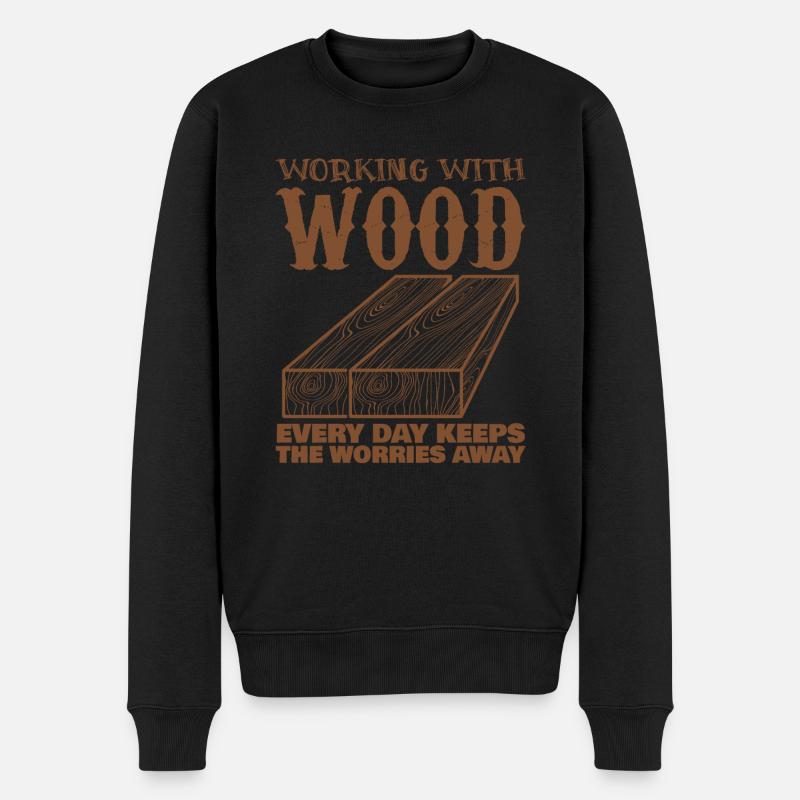 Charpentier - Pull Premium bio Homme - noir