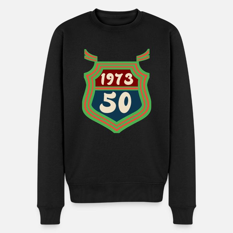 1973 né 50 ans - Pull Premium bio Homme - noir