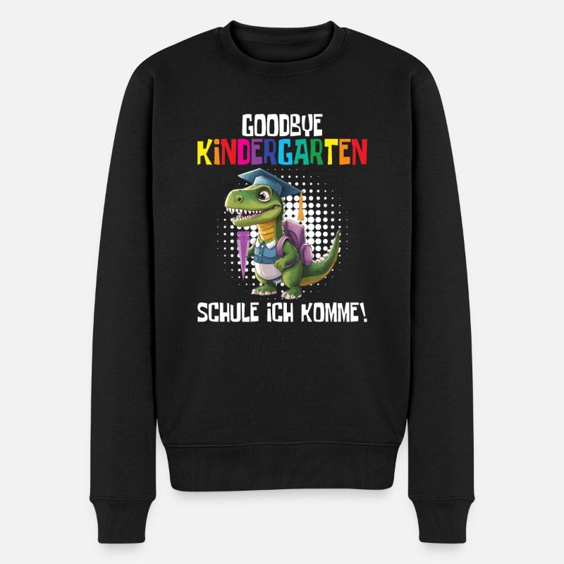 Schulkind 2024 Einschulung 2024 Schulanfang - Männer Premium Bio Pullover - Schwarz