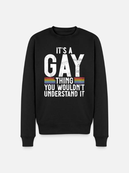 Cadeaux gays - Pull Premium bio Homme - noir