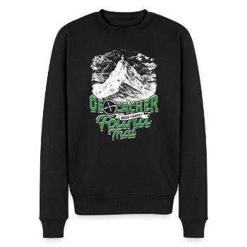 Geocache - Männer Premium Bio Pullover - Schwarz - Vorne - Nico (187cm)