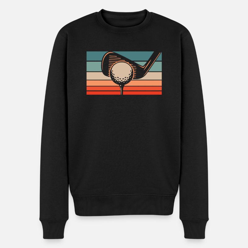 Golf Golfers Golfing - Men's Premium Organic Jumper - black