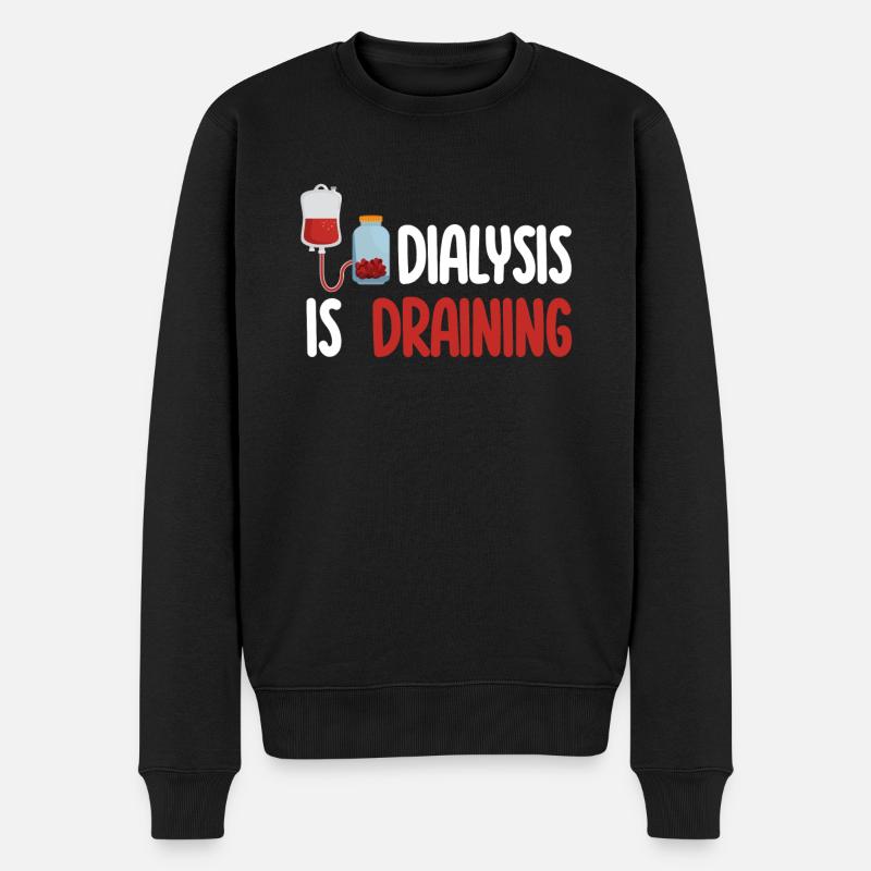 La dialyse soulage la néphrologie - Pull Premium bio Homme - noir