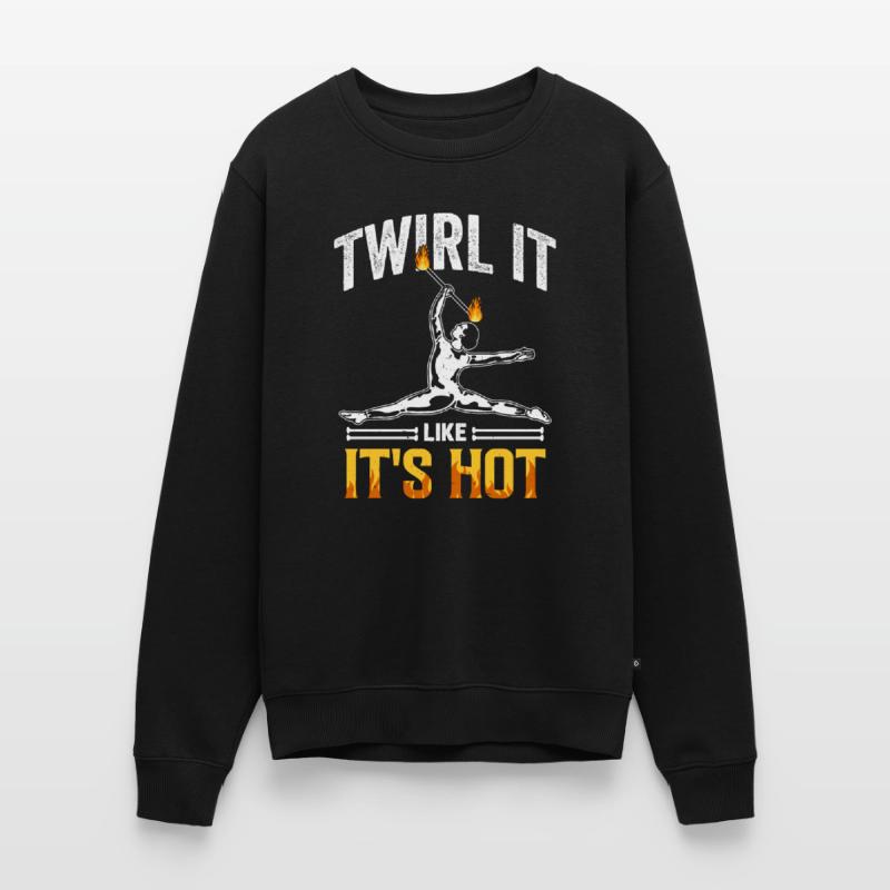 Fire Baton Fire Dance Fire Dancer Fire Dancer Men's Premium Organic Jumper