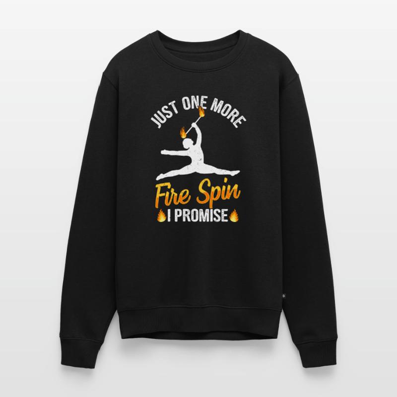 Fire Baton Fire Dance Fire Dancer Fire Dancer Men's Premium Organic Jumper