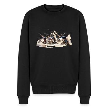 Line infantry 17-18th century infantry - Men's Premium Organic Jumper - black - Front - Nico (187cm)