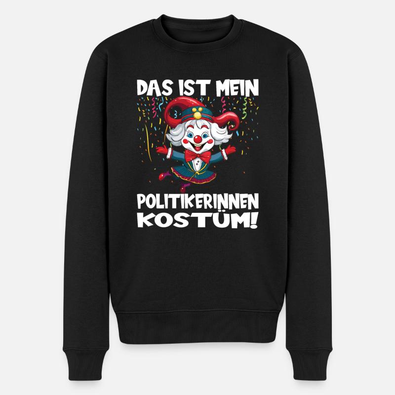 Karneval Kostüm Fasching Fastnacht - Männer Premium Bio Pullover - Schwarz