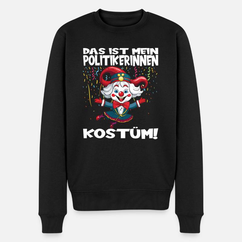 Karneval Kostüm Fasching Fastnacht - Männer Premium Bio Pullover - Schwarz