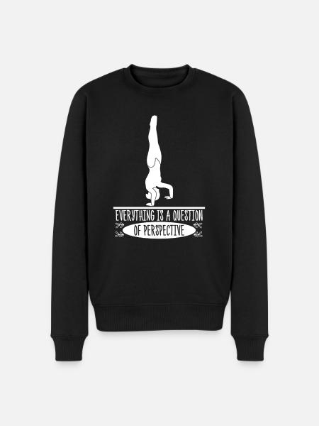 Gymnast Handstand Gymnastics Handstands - Men's Premium Organic Jumper - black