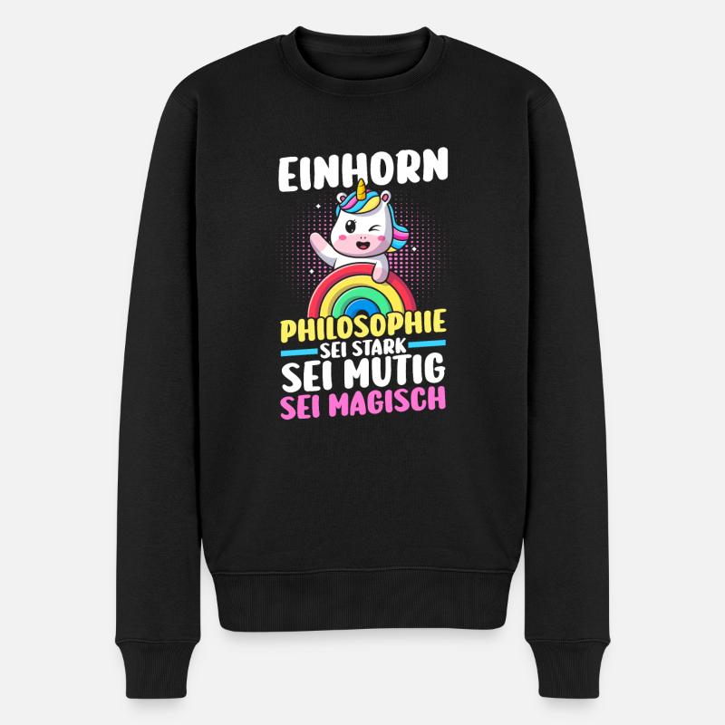 Licorne - Pull Premium bio Homme - noir