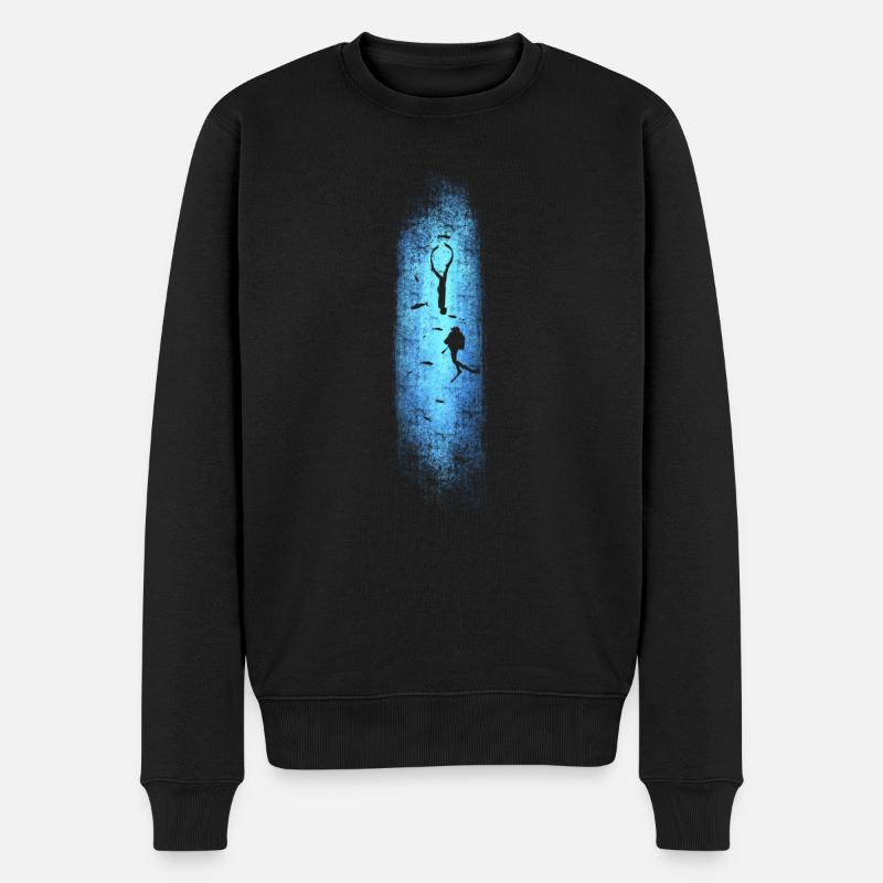 Plongeur et apnéiste - Pull Premium bio Homme - noir