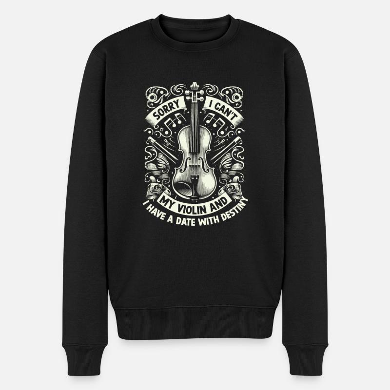 Désolé, je ne peux pas mon violon et j’ai un rendez-vous avec Des - Pull Premium bio Homme - noir
