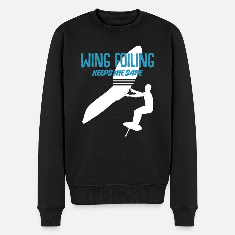 Wing Foil Aile Surf Aile - Pull Premium bio Homme - noir