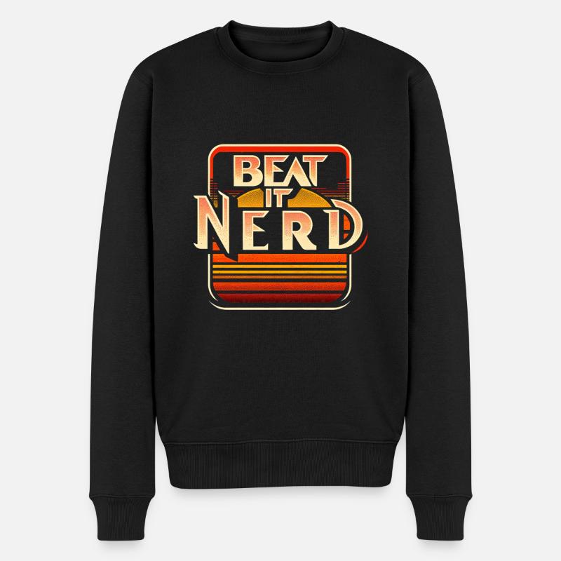 Battez-le Nerd 7 - Pull Premium bio Homme - noir