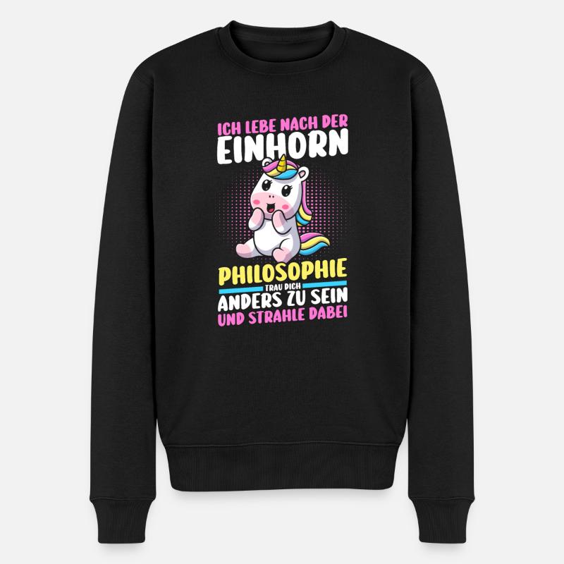 Licorne - Pull Premium bio Homme - noir