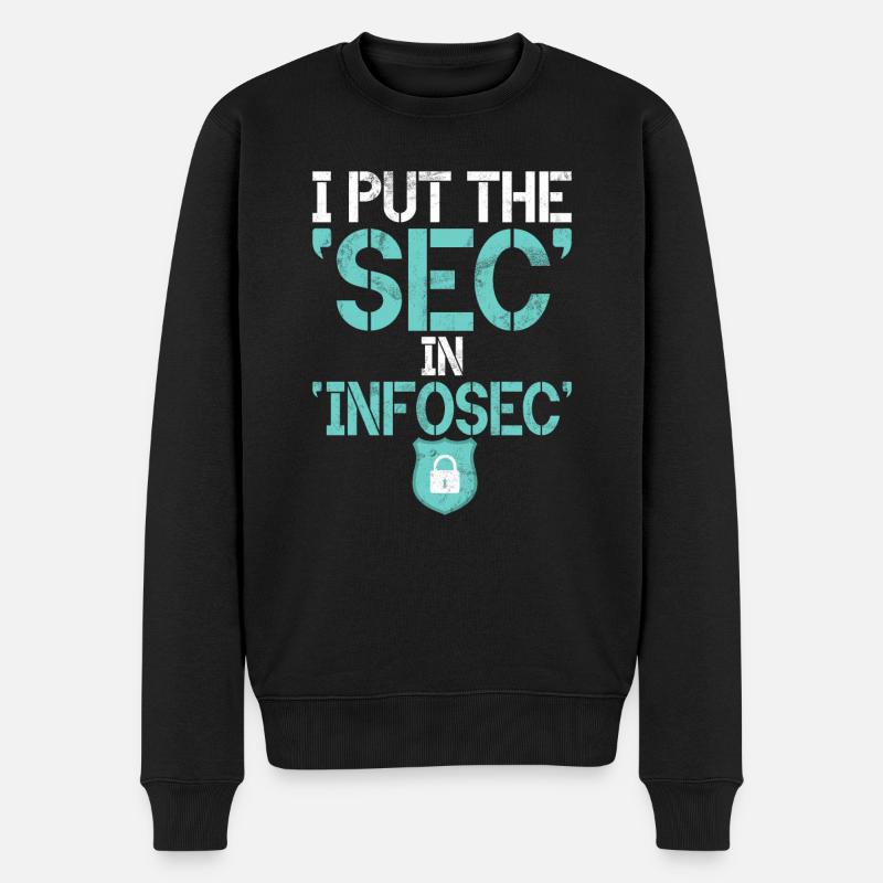 Cyber-sicherheits-hacker-hacking - Männer Premium Bio Pullover - Schwarz