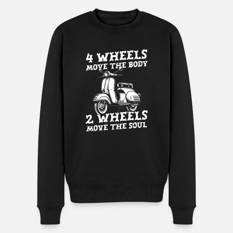 Trottinette - Pull Premium bio Homme - noir