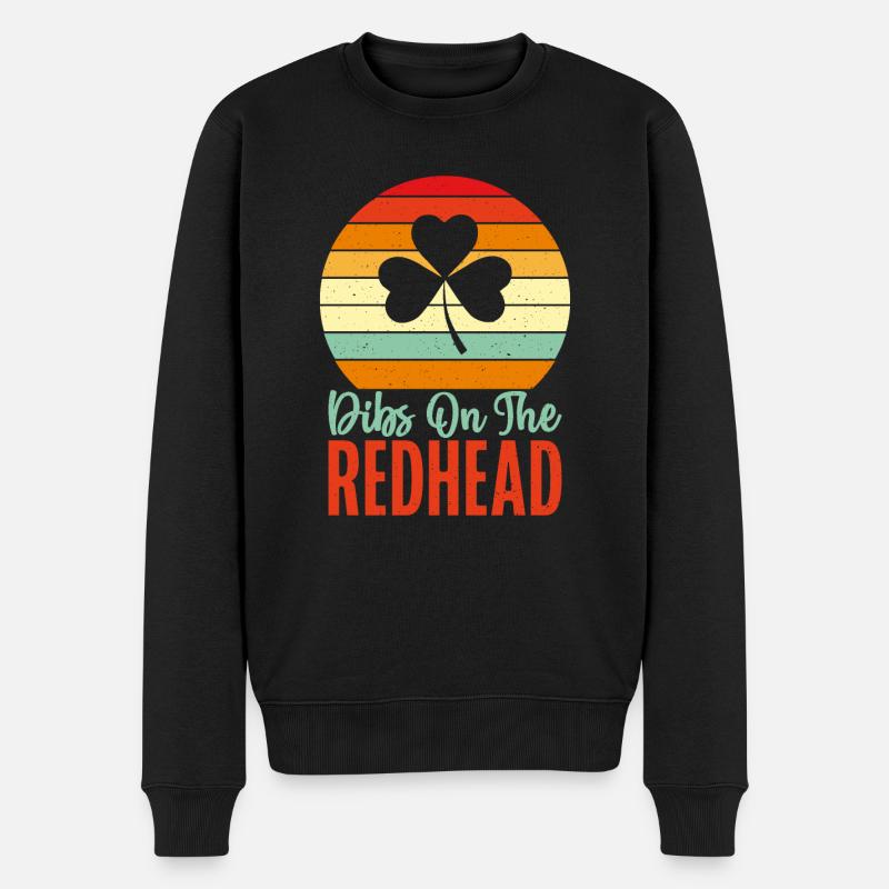 Redhead Gifts - Männer Premium Bio Pullover - Schwarz