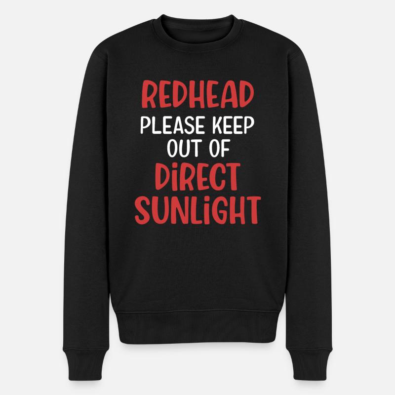 Plaidoyer de la rousse irlandaise - Pull Premium bio Homme - noir