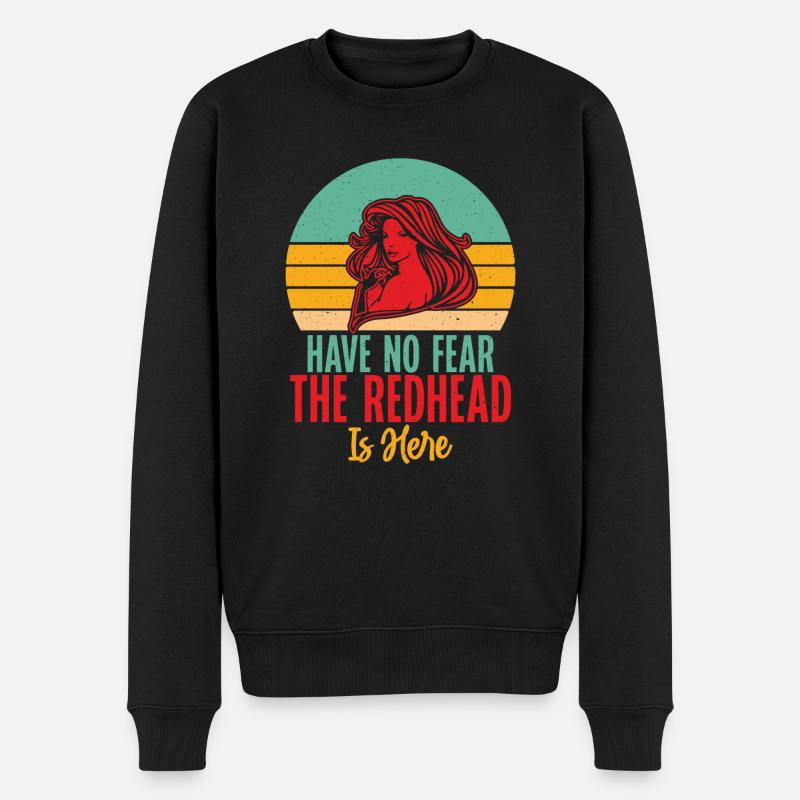 Redhead Gifts - Männer Premium Bio Pullover - Schwarz