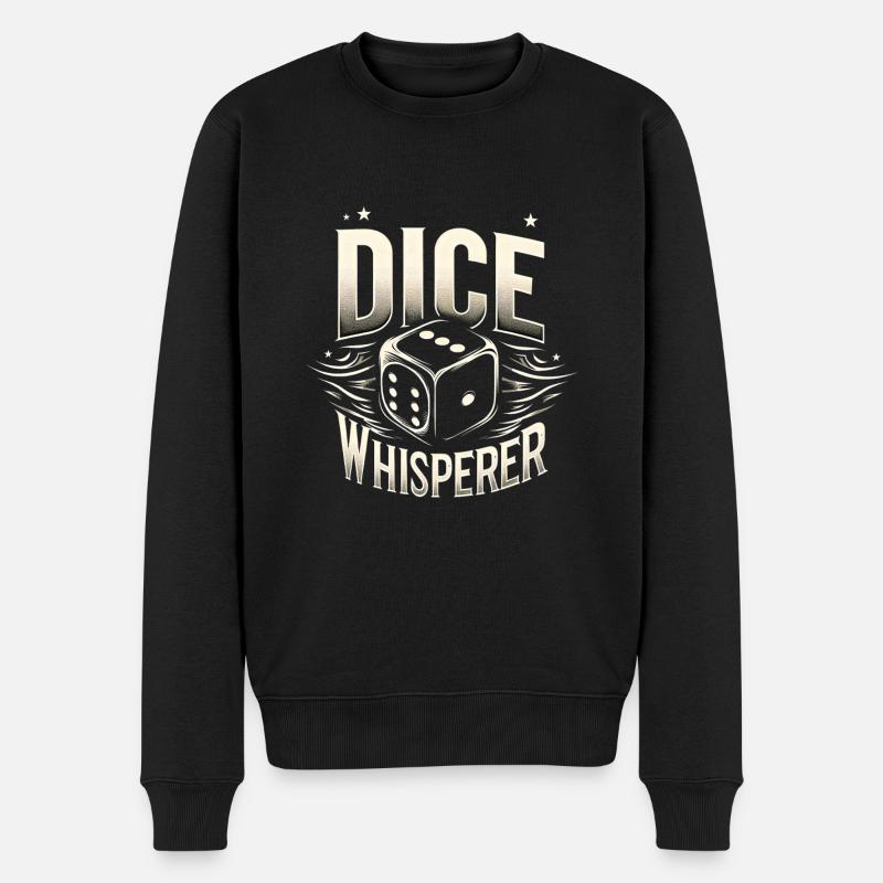 Chuchoteur de dés 5 - Pull Premium bio Homme - noir