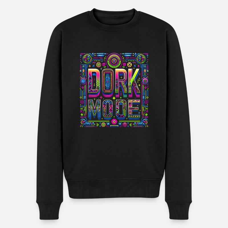 Dork Mode 10 - Männer Premium Bio Pullover - Schwarz