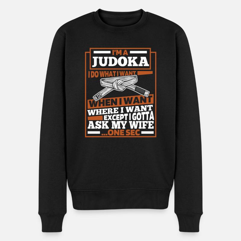 Judoka - Pull Premium bio Homme - noir