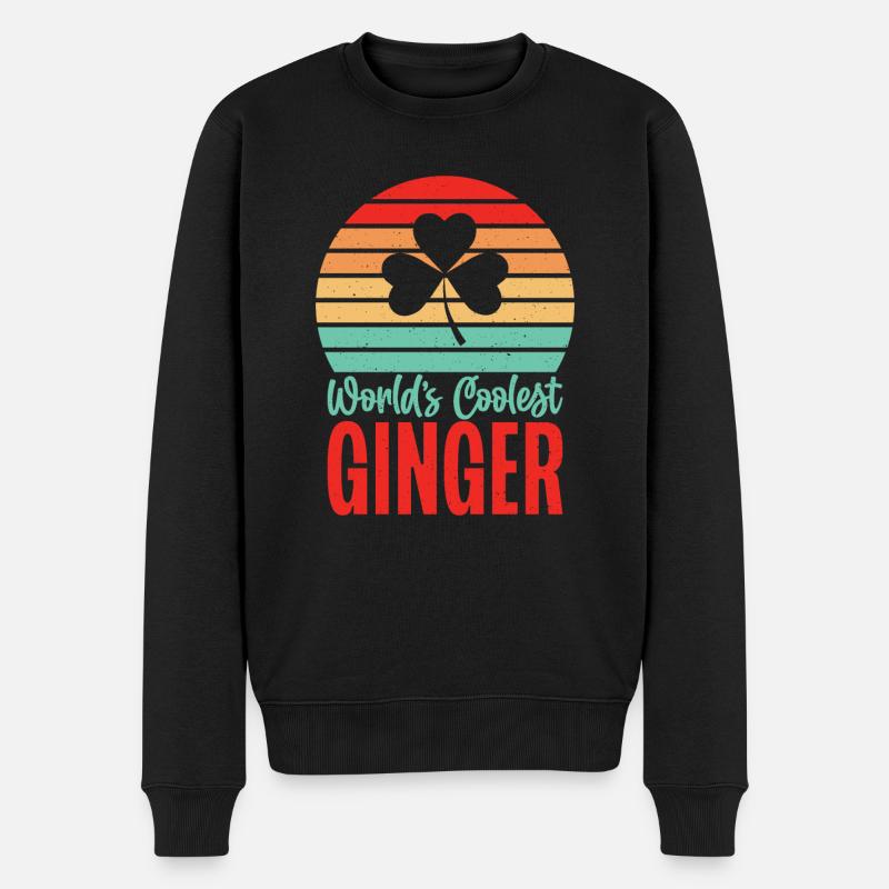 Redhead Gifts - Männer Premium Bio Pullover - Schwarz
