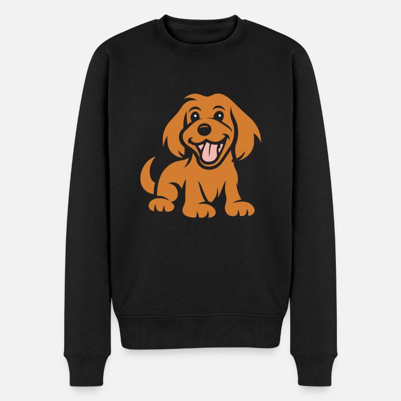 Chien cocker - Pull Premium bio Homme - noir