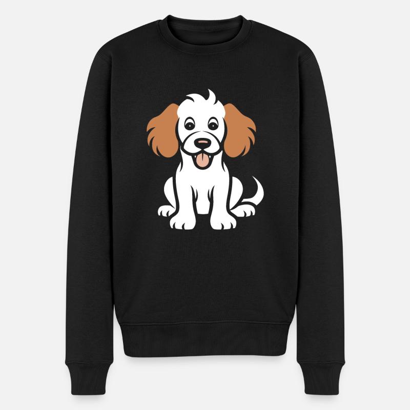 Cocker Spaniel Hund - Männer Premium Bio Pullover - Schwarz