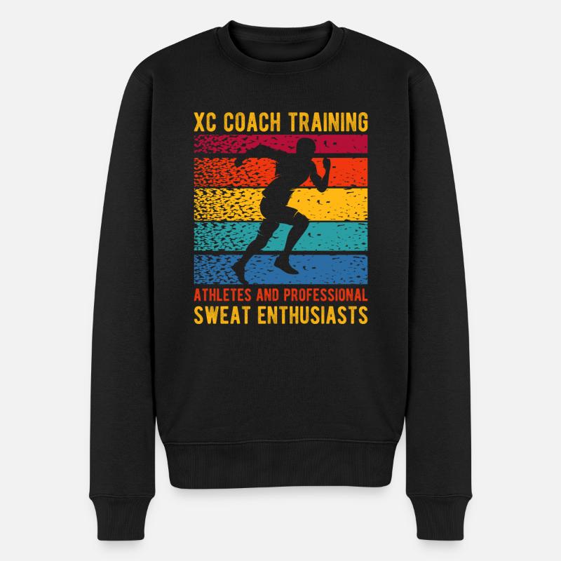 Lustiges XC Running Geschenk XC Runner Edition - Männer Premium Bio Pullover - Schwarz