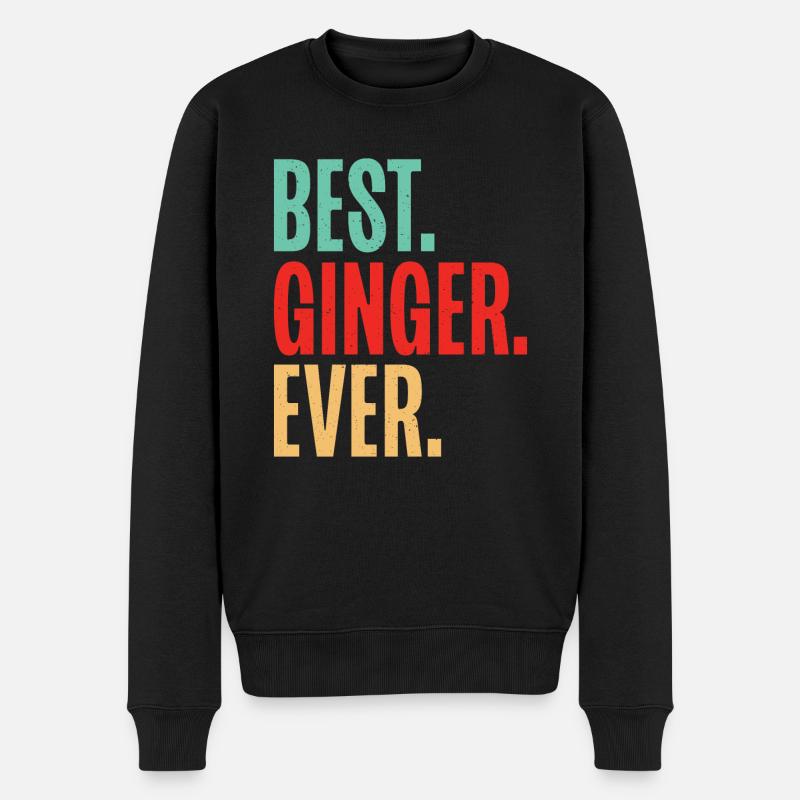 Redhead Gifts - Männer Premium Bio Pullover - Schwarz