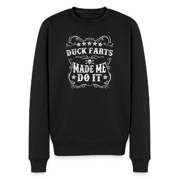 Canard pets Me Do It Cocktail Drôle Boisson Alcoolisée - Pull Premium bio Homme - noir - Devant - Nico (187cm)