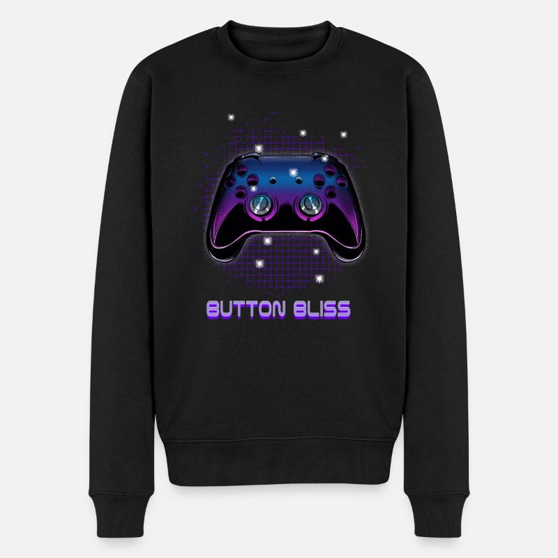 Gamers Video Gaming Geek Console Contrôleur de jeu - Pull Premium bio Homme - noir