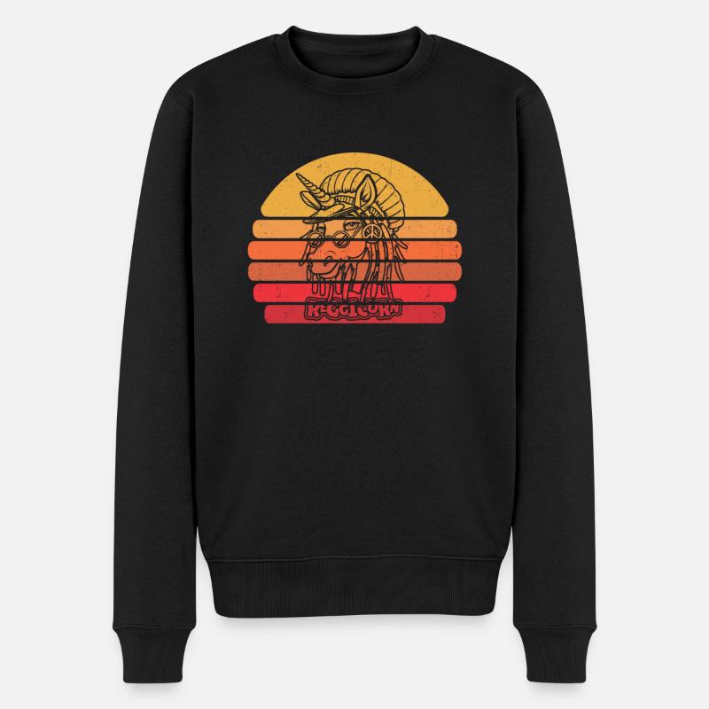 Licorne Reggae Reggicorn - Pull Premium bio Homme - noir