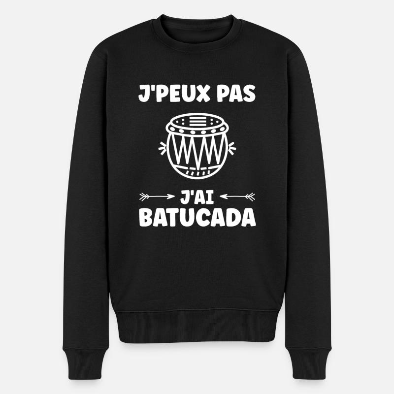 Humour tambour batucada - Pull Premium bio Homme - noir
