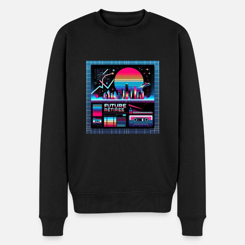Futur retraité 8 - Pull Premium bio Homme - noir