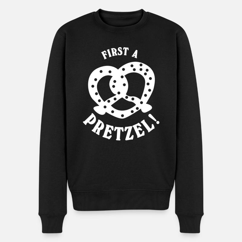 Bretzel Bretzels - Pull Premium bio Homme - noir