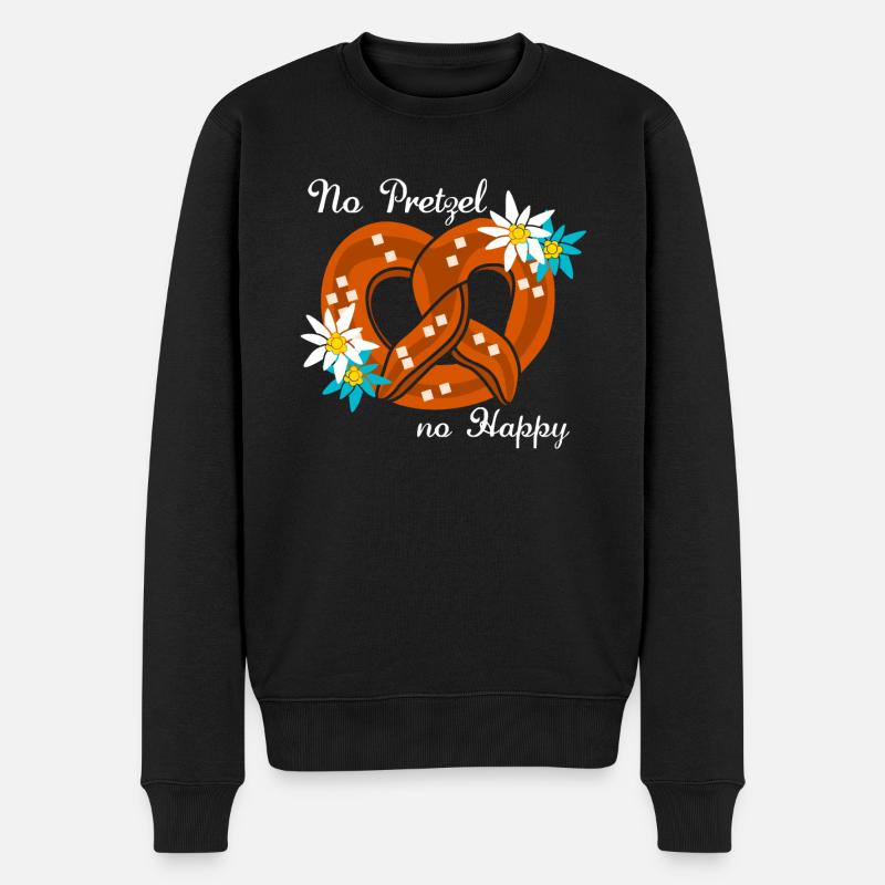 Bretzel Bretzels de Bavière - Pull Premium bio Homme - noir