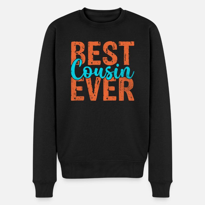 Cousin Gifts - Männer Premium Bio Pullover - Schwarz