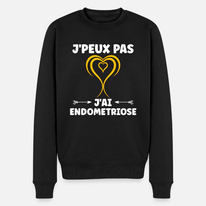 sensibilisation endométriose - Pull Premium bio Homme - noir