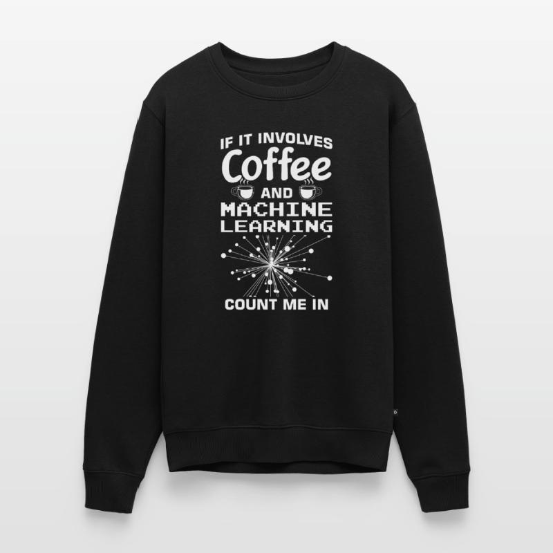 Machine Learning Algorithms AI Data Analyst Men's Premium Organic Jumper