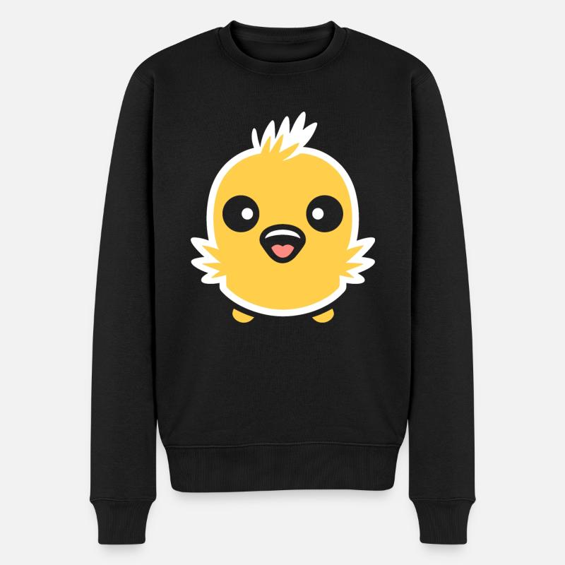 poussin - Pull Premium bio Homme - noir